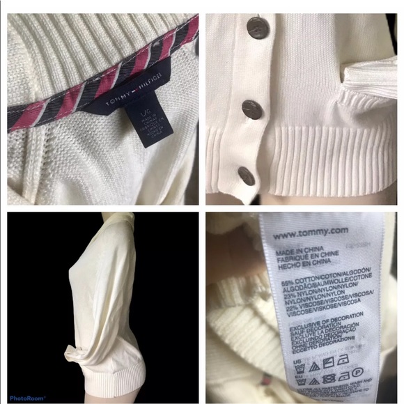 Women’s Cotton Cable Knit Cardigan Blazer L XL NEW Almond Ivory Cream NEW - Picture 5 of 7